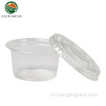 Ooit groen plastic sushi sojasausbekers container